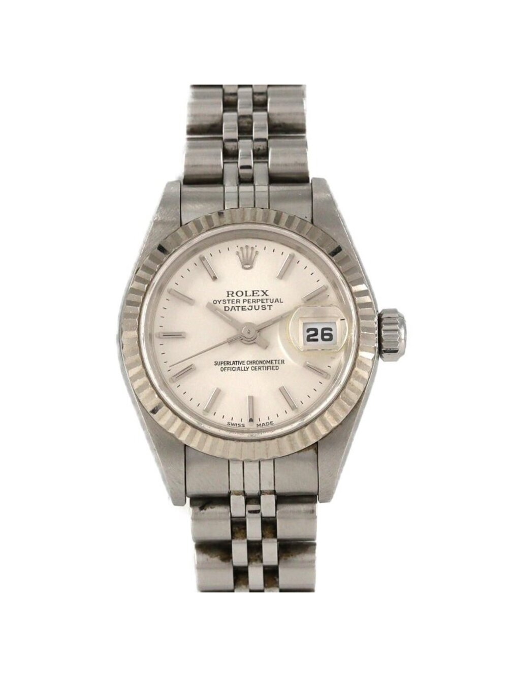 Rolex Datejust Stainless Steel White Gold Automatic